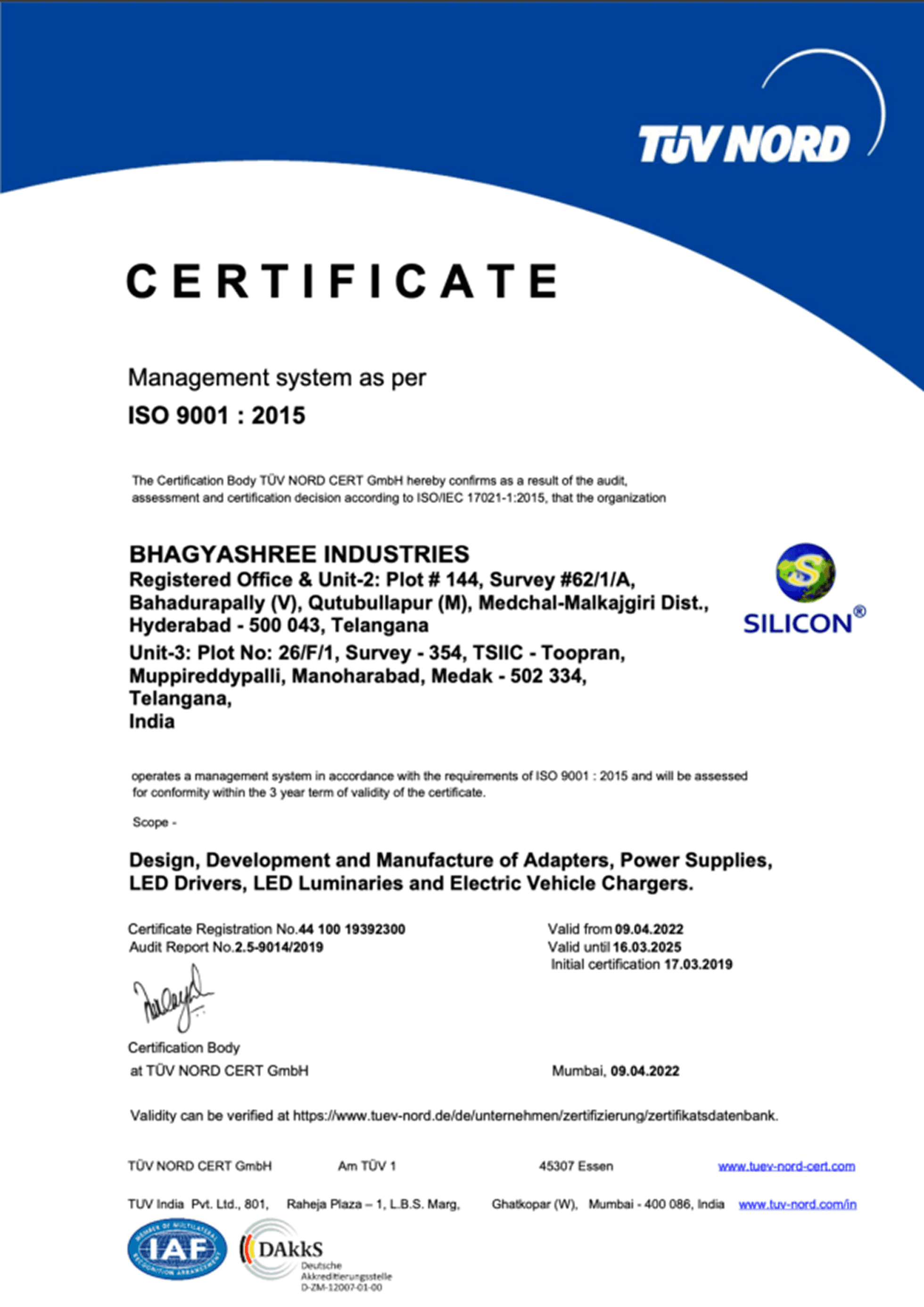 ISO 14001:2015 Certification